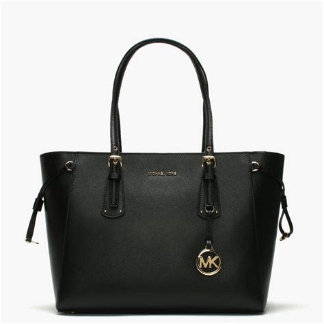 michael kors black shopper bag|Michael Kors handbags small black.